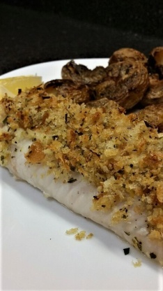 Halibut With Tarragon-Lemon Breadcrumbs